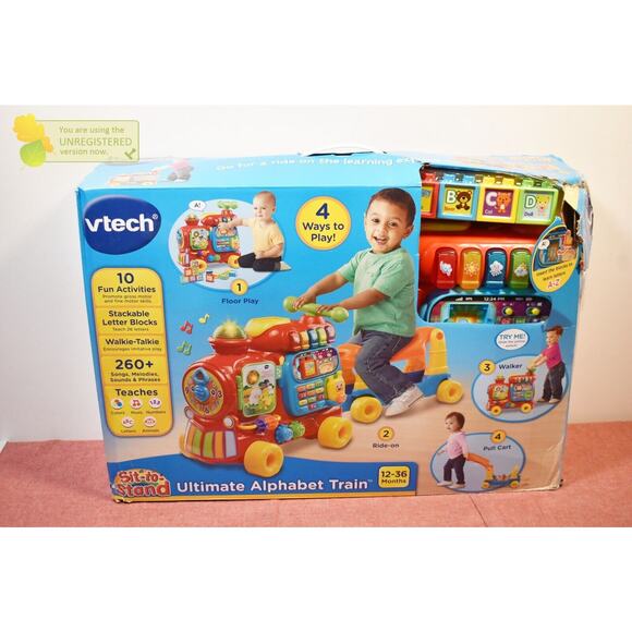 VTech Sit-to-Stand Ultimate Alphabet Train - Picture 1 of 5